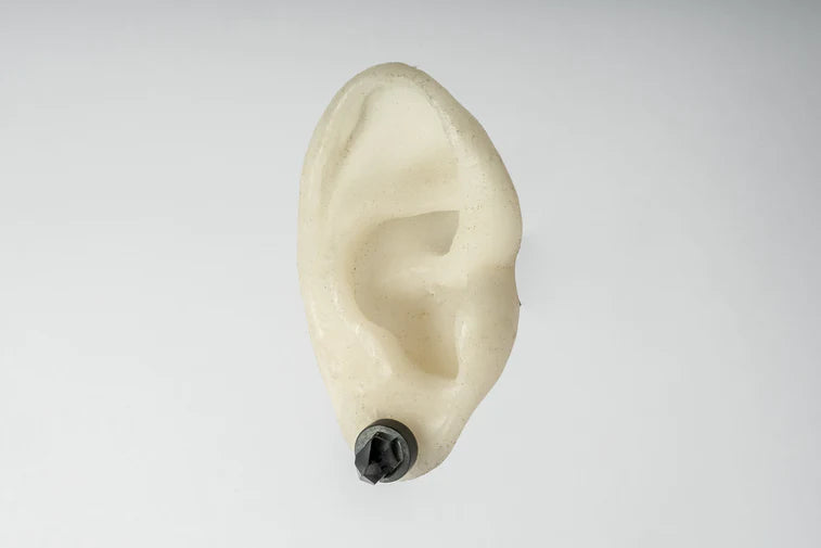 Stud Earring 9mm Herkimer Spike 1235-6-KA+HER