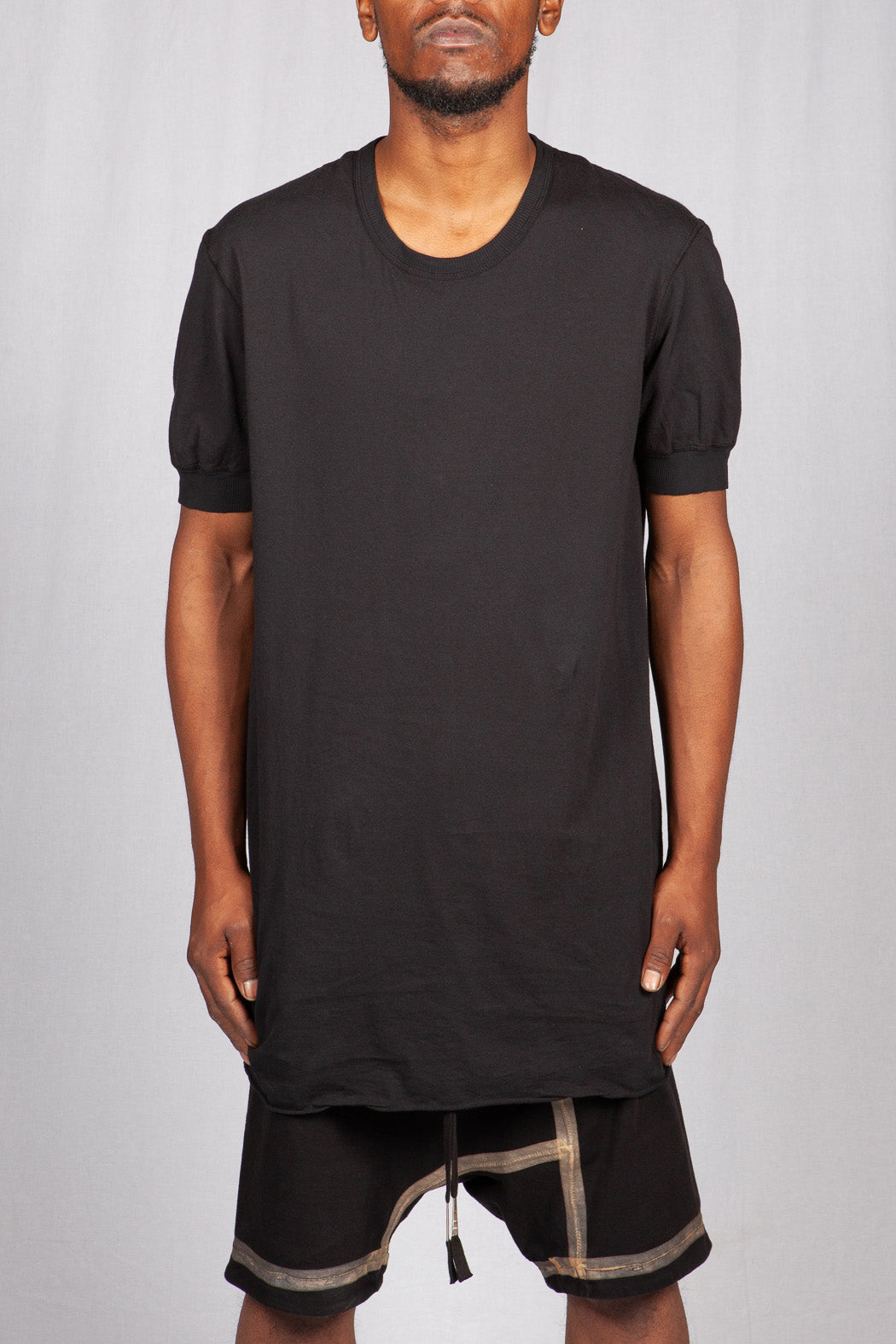 Black Object Dyed T-Shirt Regular Fit TS1 RIB RF