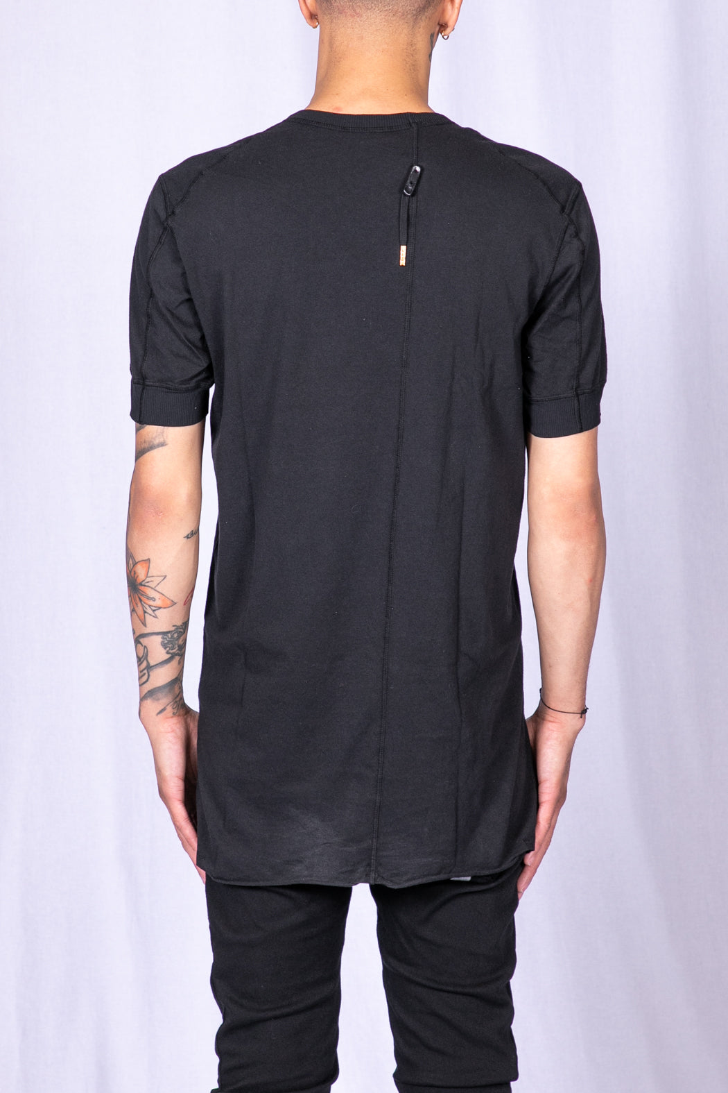 Black Object Dyed T-Shirt Regular Fit TS1 RIB RF