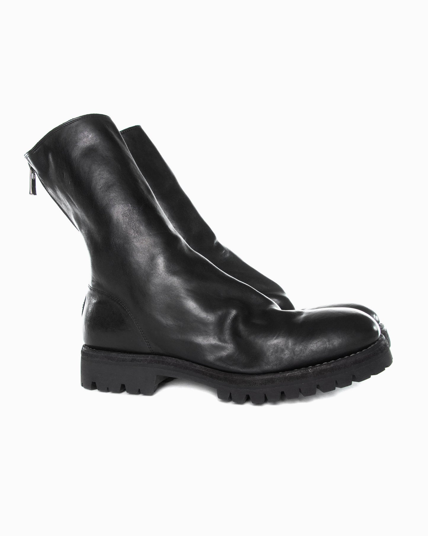 Black Back Zip Boots Vibram 788V