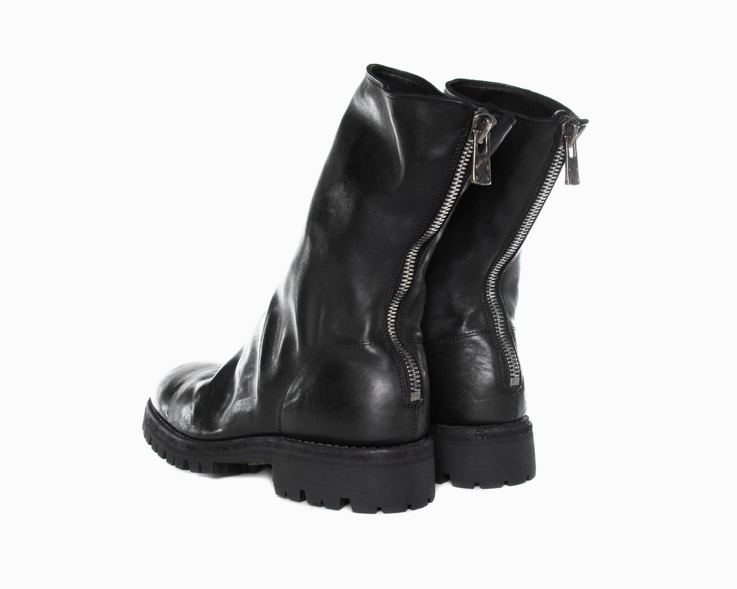 Black Back Zip Boots Vibram 788V