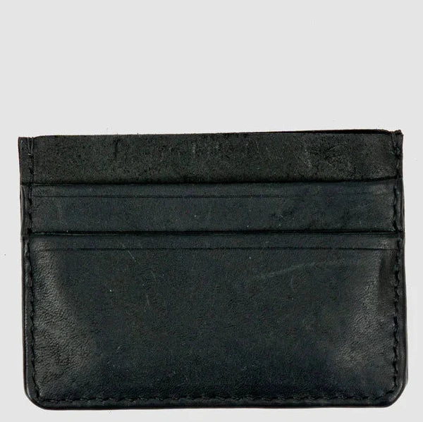 Black Culatta Horse Leather Minimal Wallet