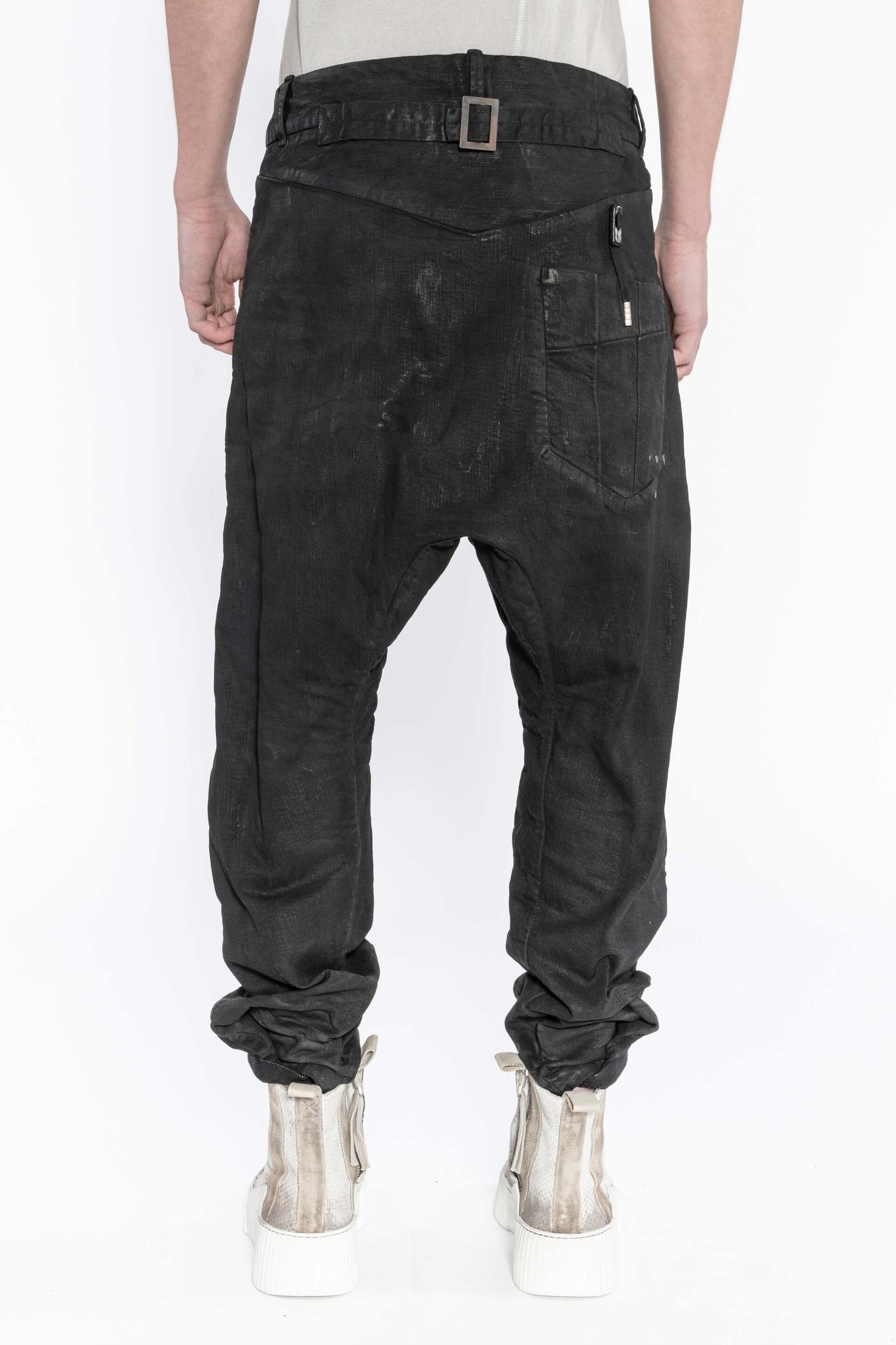 Black Baggy Drop Crotch Workpants P15.1 BF