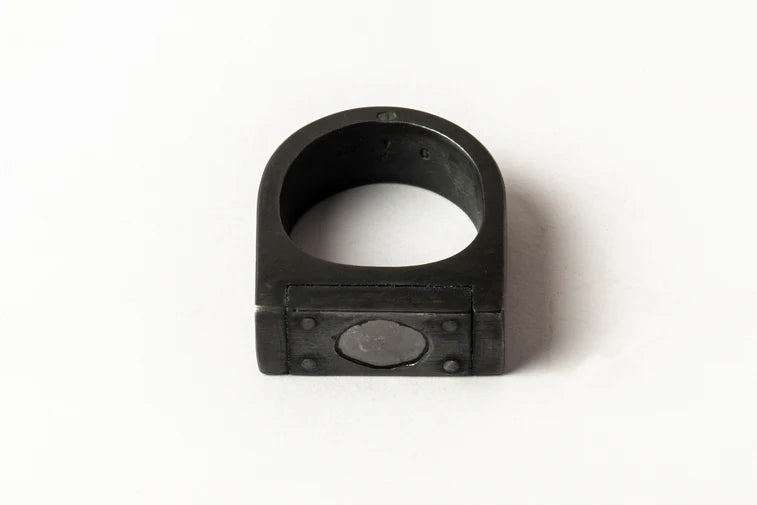 Plate Ring Single 0.4 CT Diamond Slab 9mm 1614-12-KA+DIA