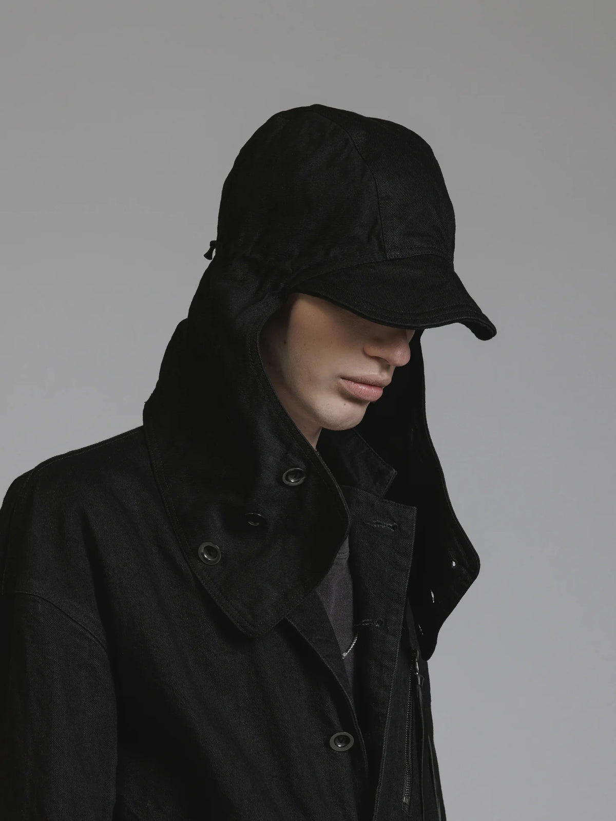 BLACK DENIM HAT