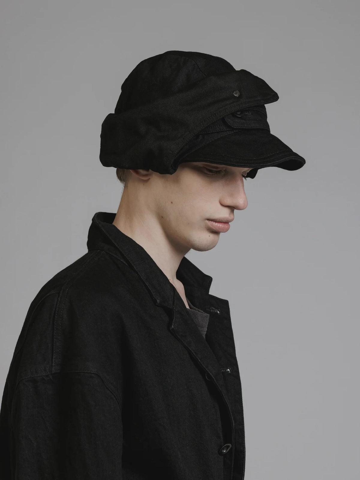 BLACK DENIM HAT