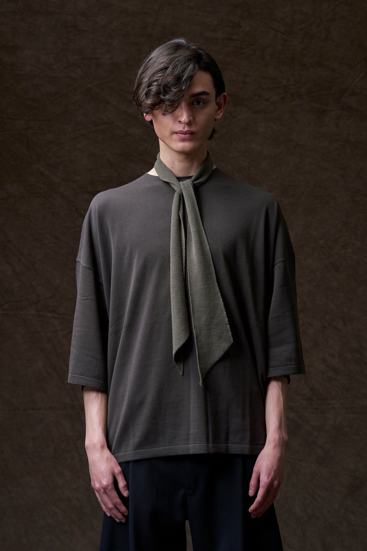 Slim Merino Wool Neck Tie