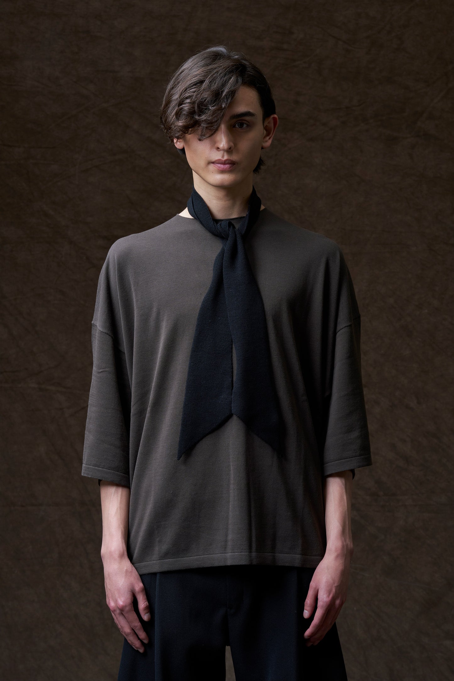 Slim Merino Wool Neck Tie