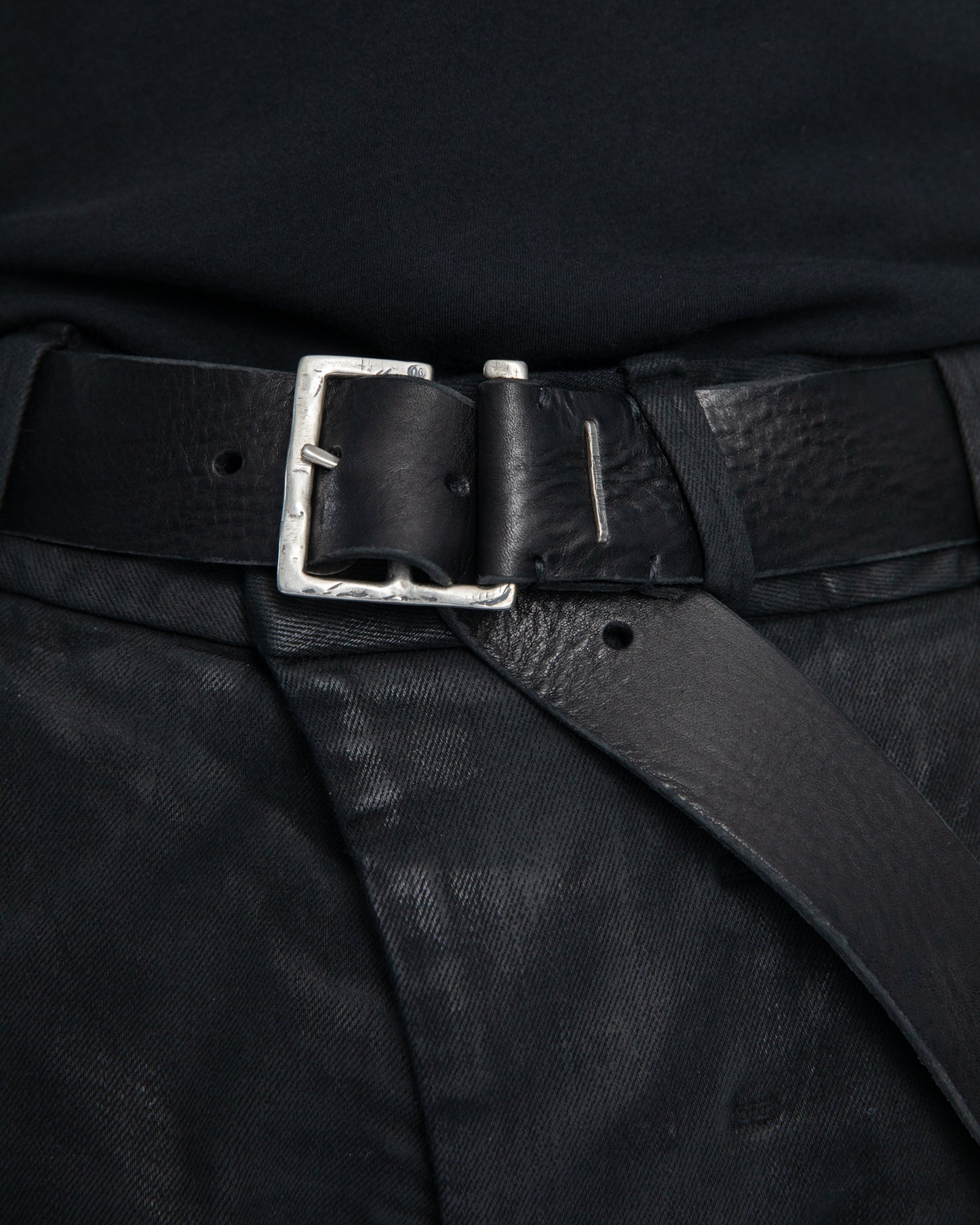 Black Bull Leather Bandele Grande Belt