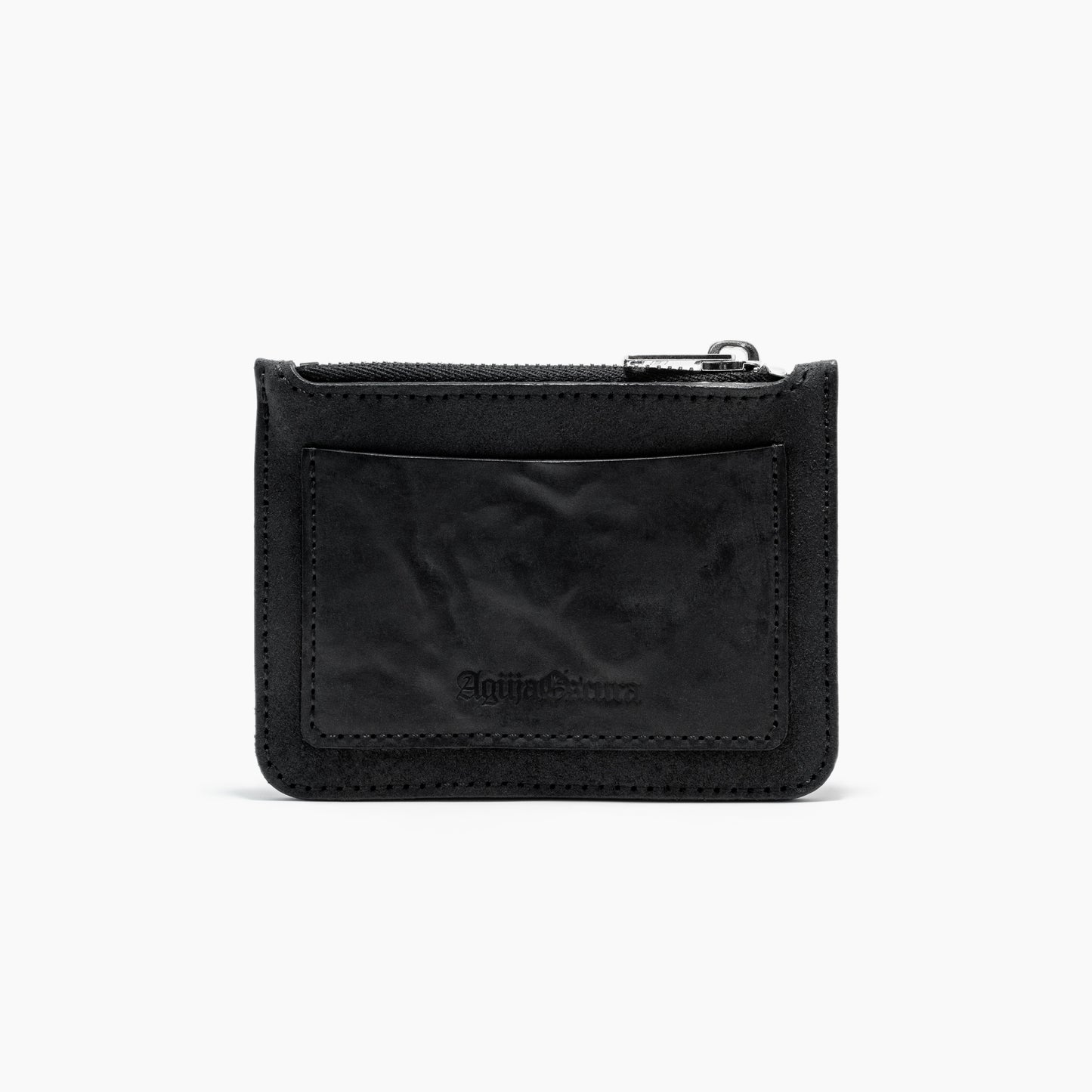 Black Culatta Horse Currency Zipper Wallet