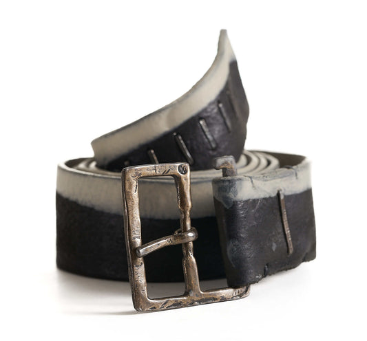 Black Bull Leather BANDELE GRANDE GROS Belt