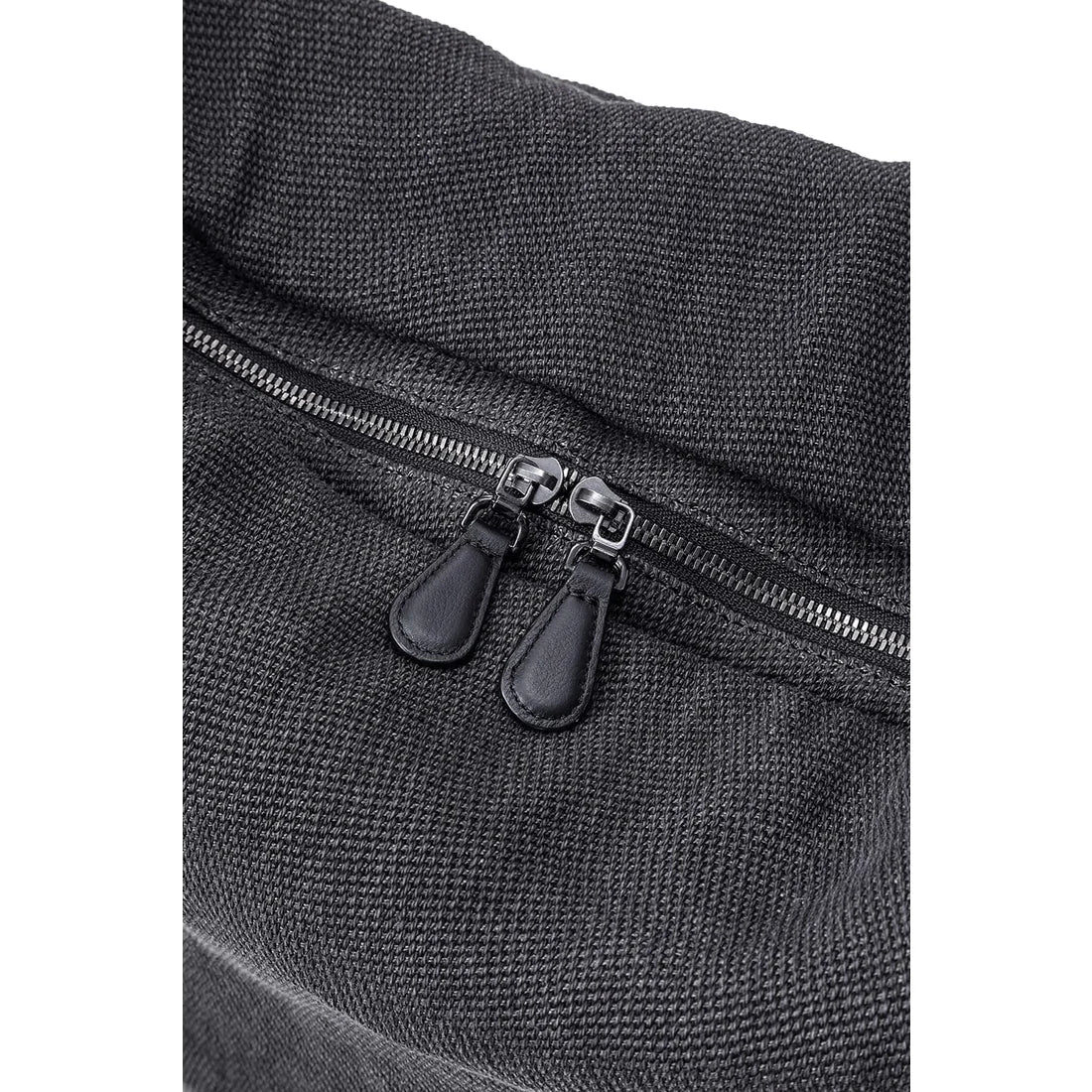 Dark Grey Washi Linen Large Shoulder Bag