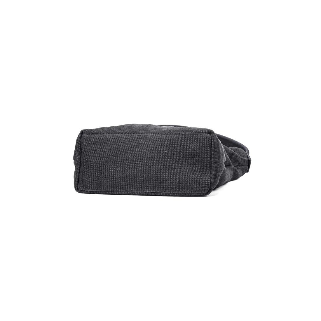 Dark Grey Washi Linen Large Shoulder Bag