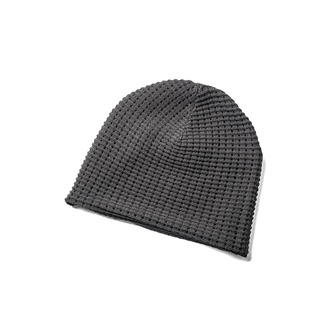 Grey Cotton Blend Knit Cap