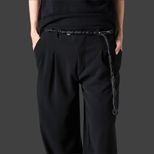 Black Collaboration with TOLAN Handknit Rope Belt