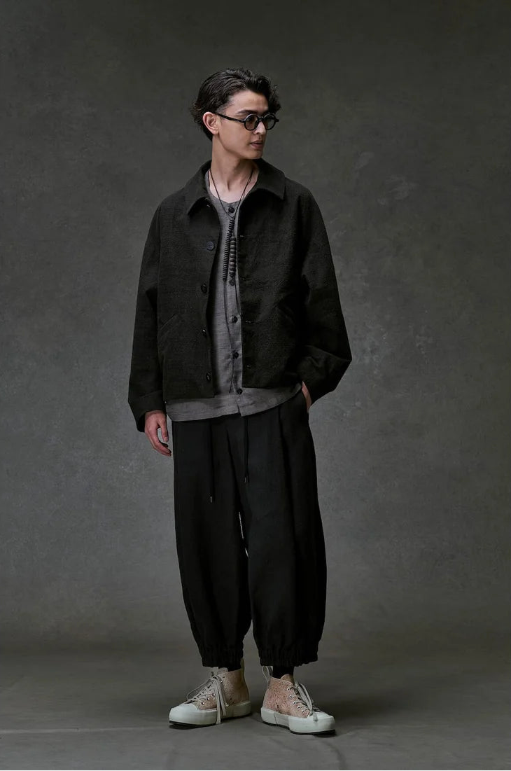 Mad Khaki Cotton Five Button Oversize Collared Jacket