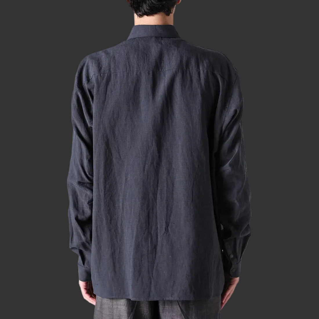 Vintage Blue Collared Snap Button Shirt
