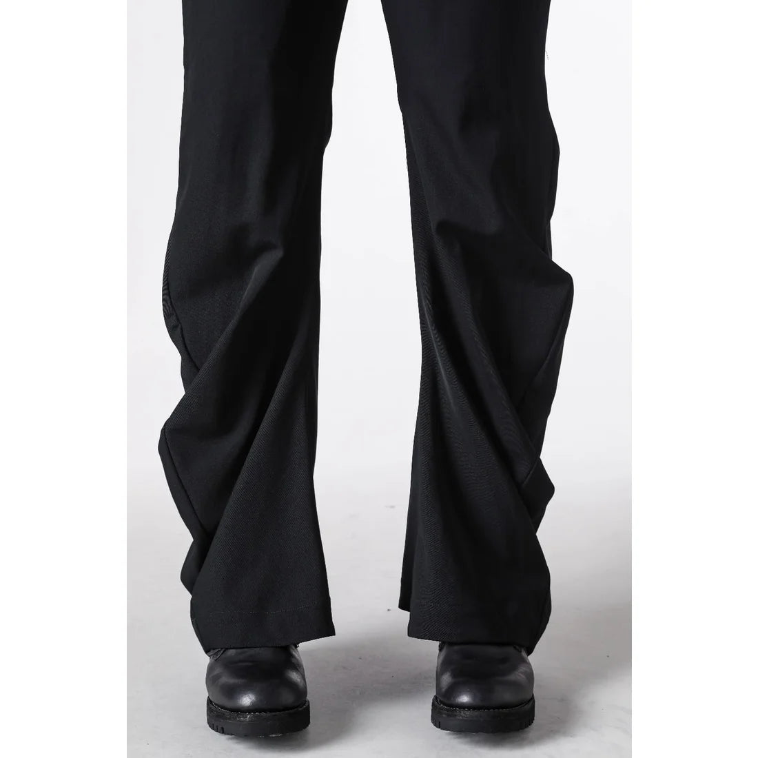 Black Anatomical Wool Pant