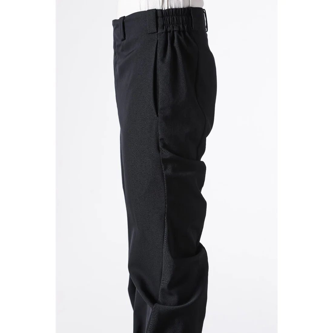 Black Anatomical Wool Pant