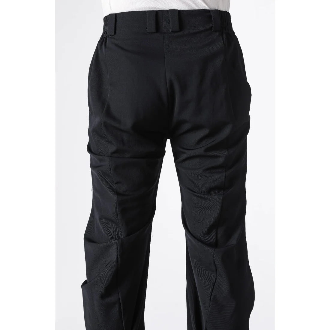 Black Anatomical Wool Pant
