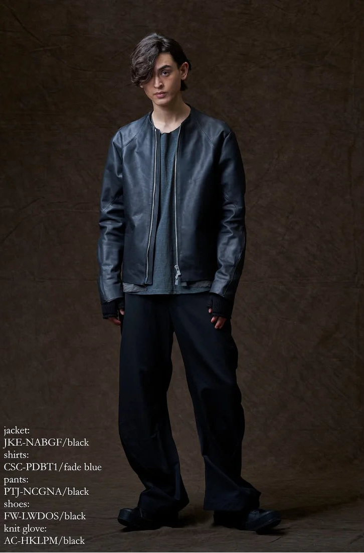Black Anatomical Wool Pant