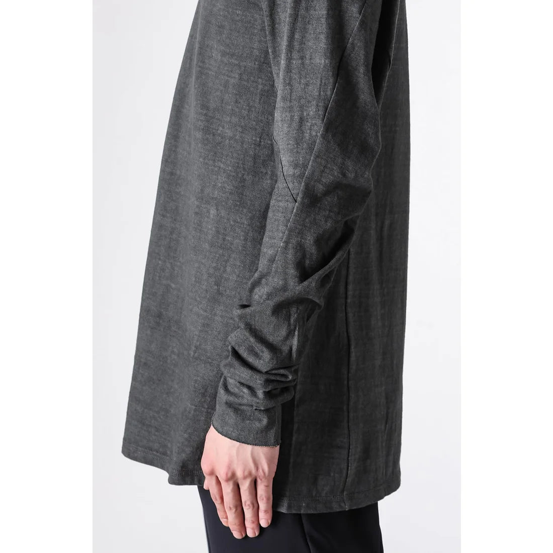 Fade Green Long Sleeve Truriami Cotton Jersey T-shirt
