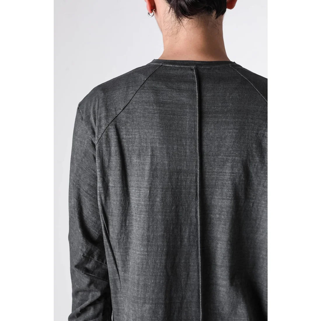 Fade Green Long Sleeve Truriami Cotton Jersey T-shirt
