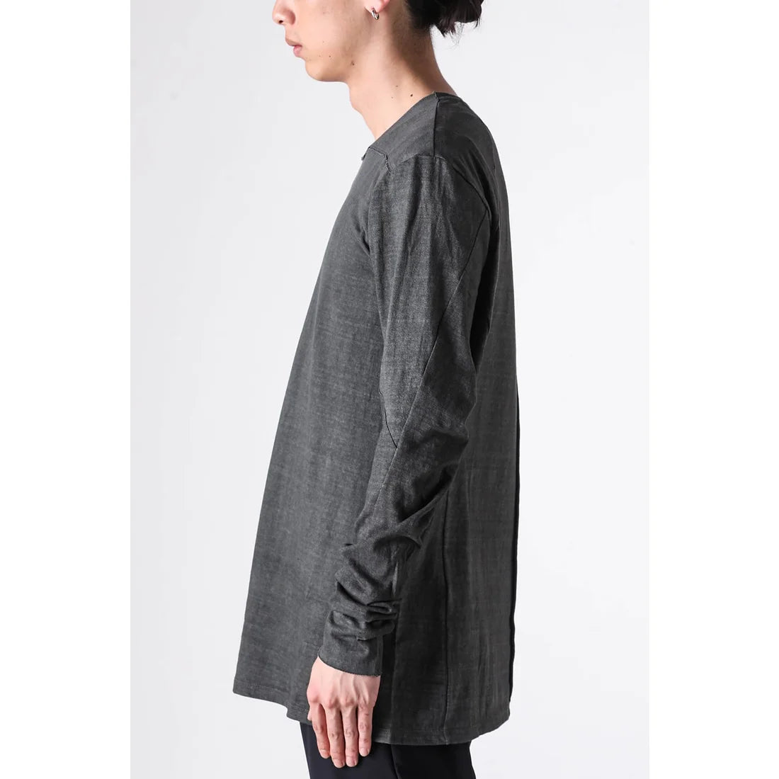 Fade Green Long Sleeve Truriami Cotton Jersey T-shirt
