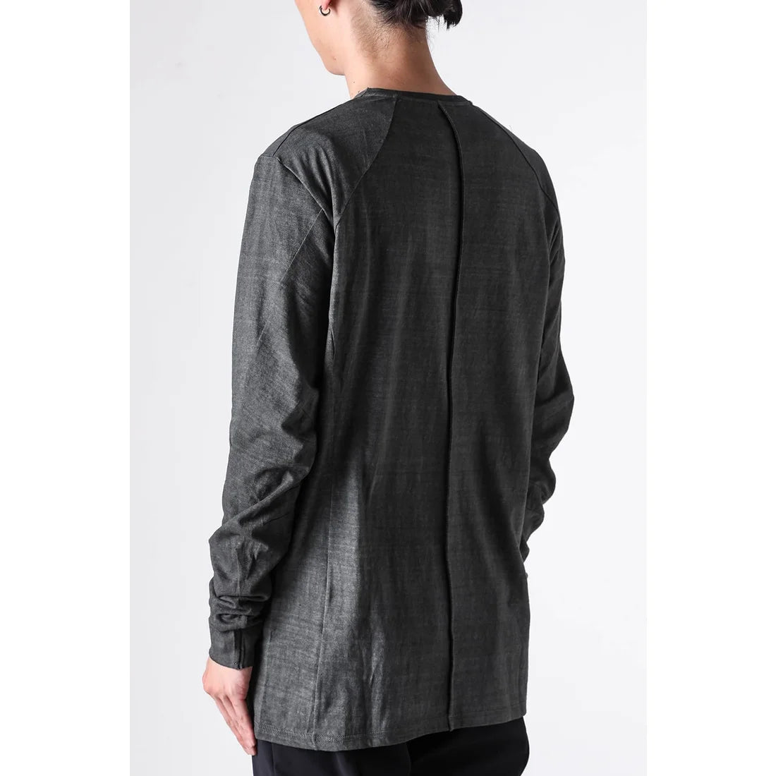 Fade Green Long Sleeve Truriami Cotton Jersey T-shirt