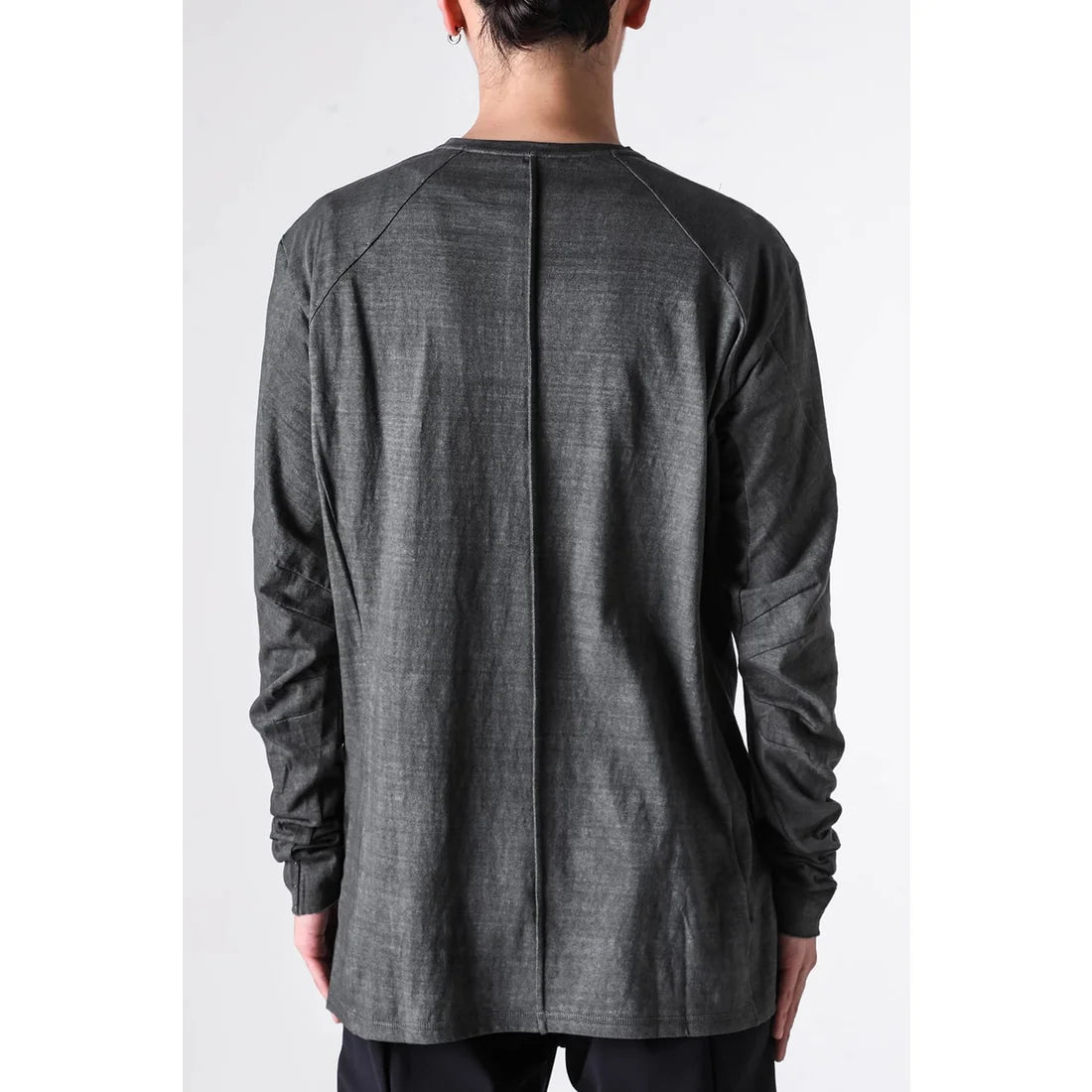 Fade Green Long Sleeve Truriami Cotton Jersey T-shirt