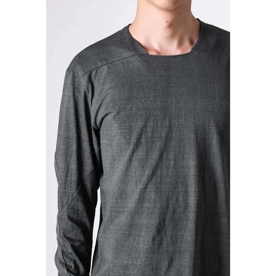 Fade Green Long Sleeve Truriami Cotton Jersey T-shirt