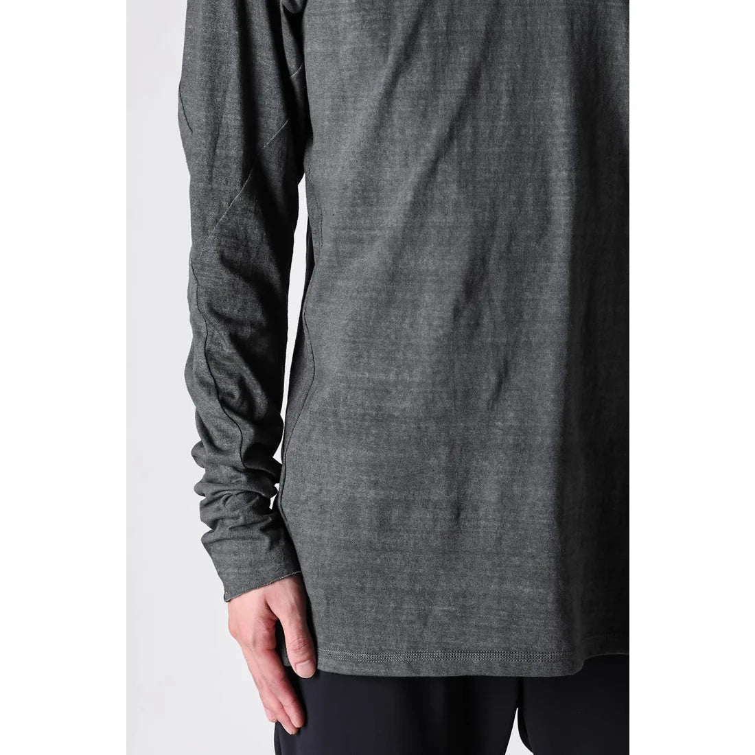 Fade Green Long Sleeve Truriami Cotton Jersey T-shirt