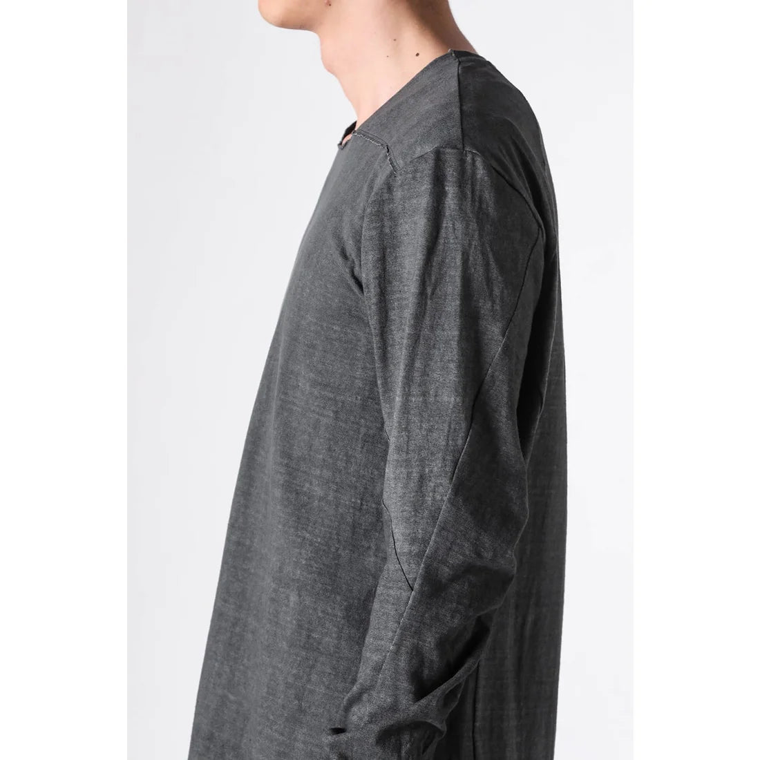Fade Green Long Sleeve Truriami Cotton Jersey T-shirt