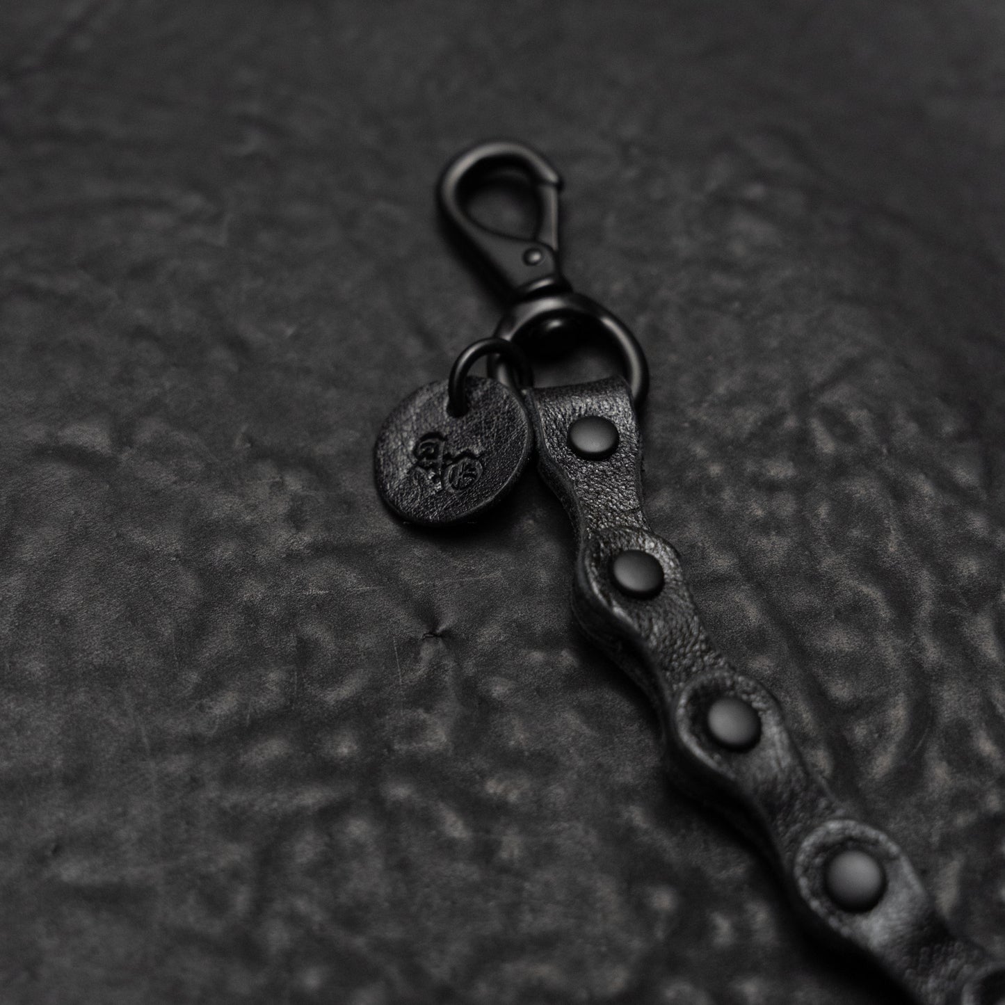 Black Horween Horsehide Leather Bike Chain