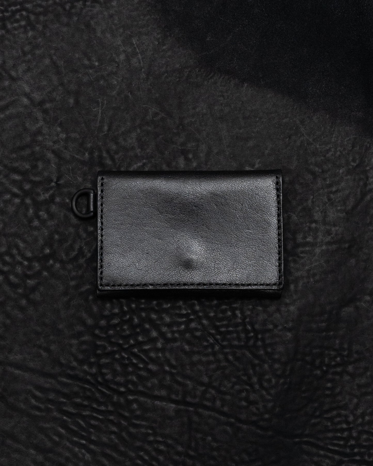 Black Horween Horsehide Origen II Snap Card Case