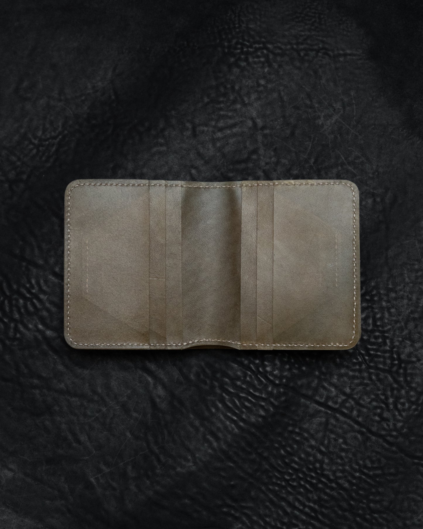 Translucent Horse Leather Double Bifold