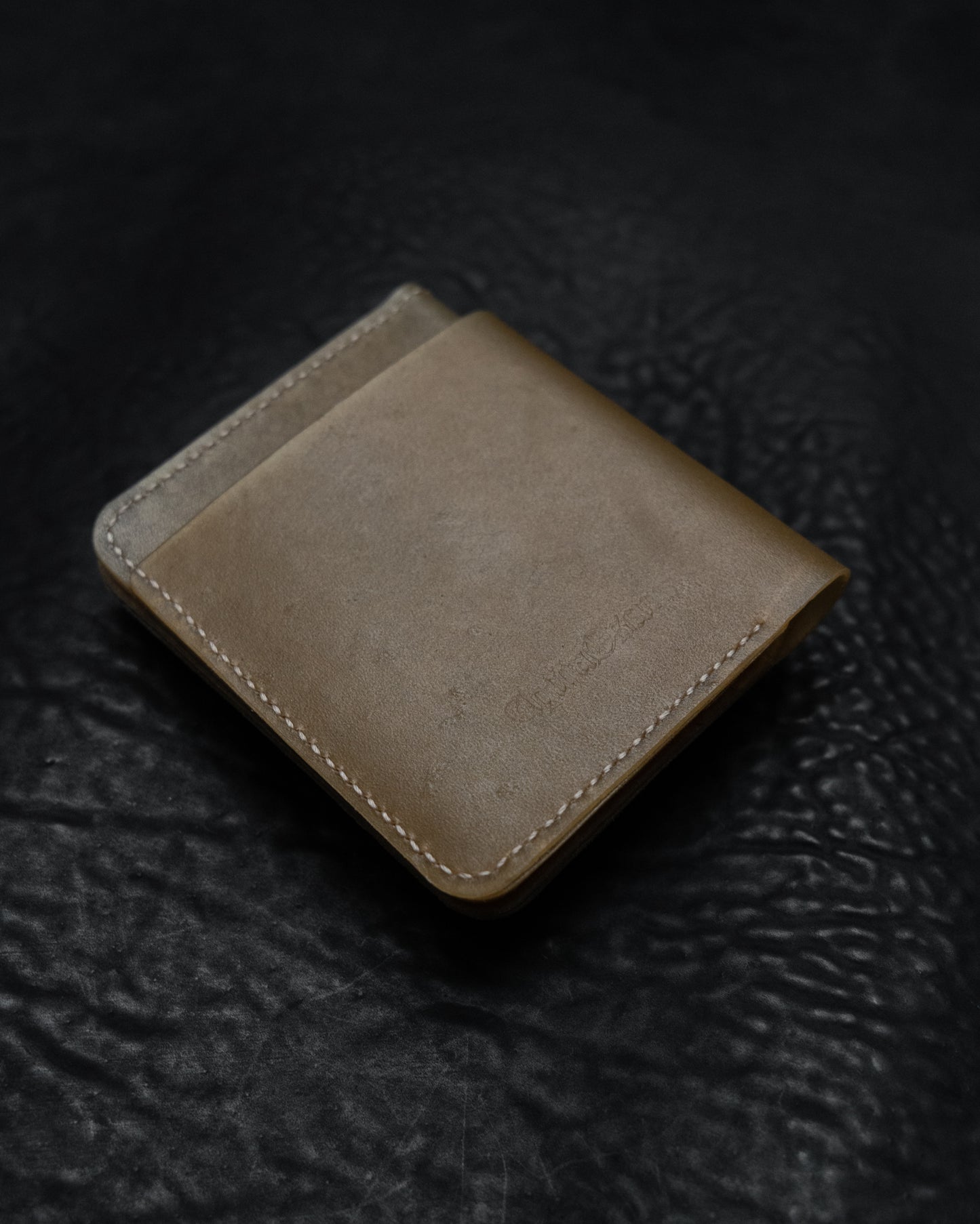 Translucent Horse Leather Double Bifold