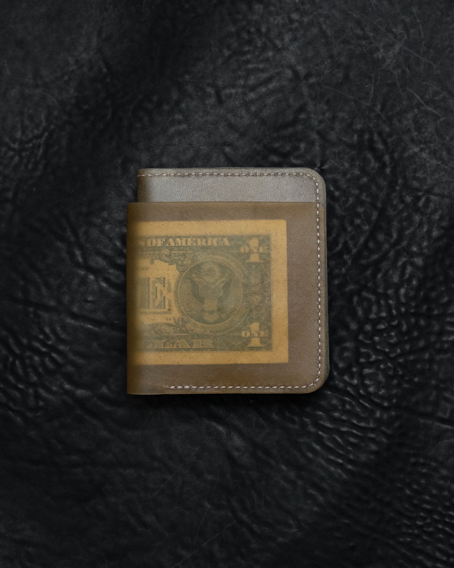 Translucent Horse Leather Double Bifold