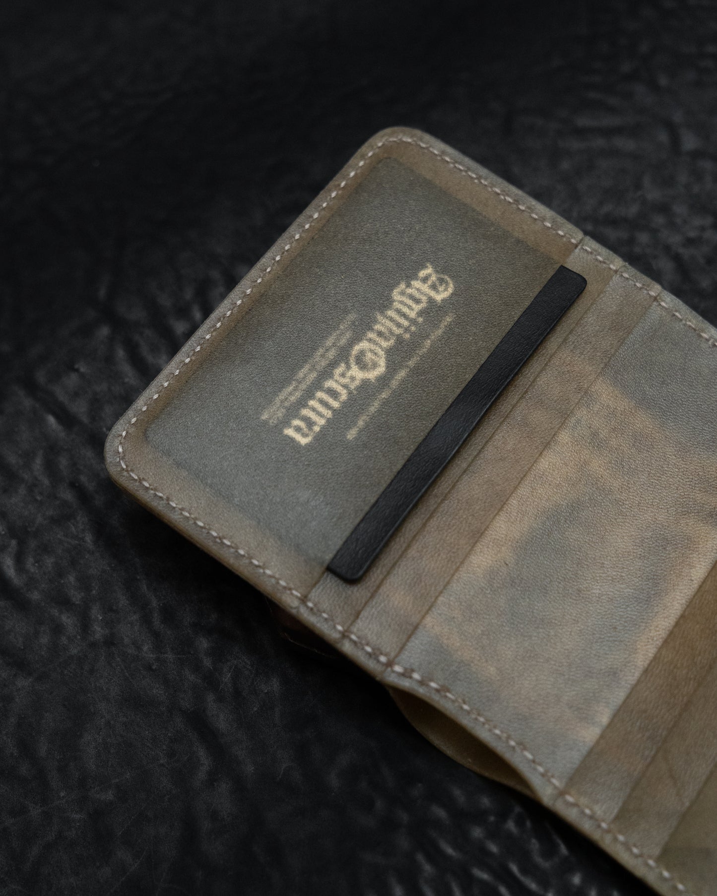 Translucent Horse Leather Double Bifold