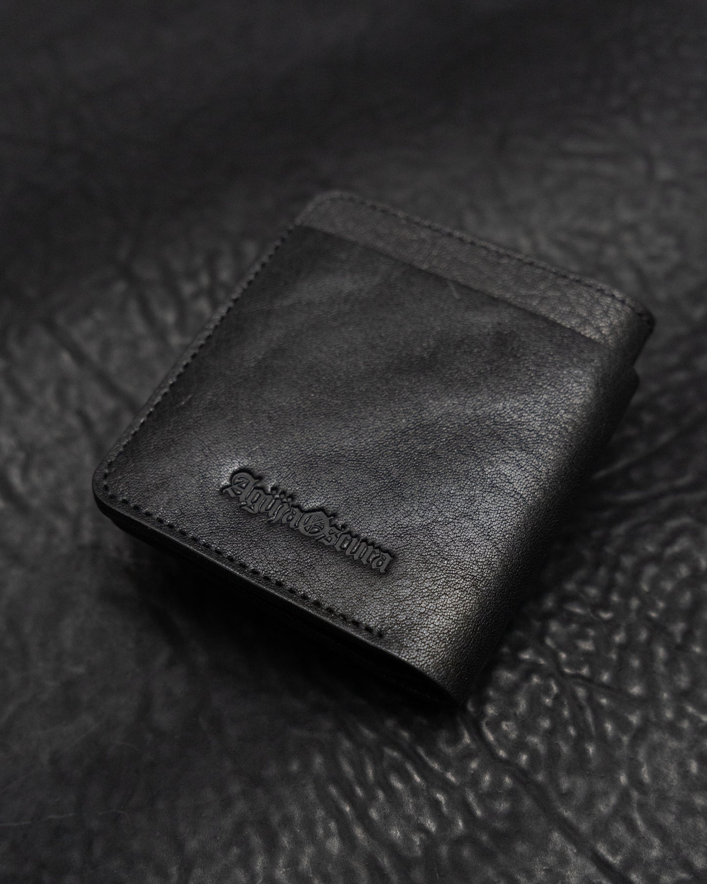 Black Horse Leather Double Bifold Wallet