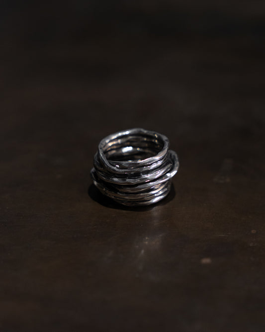 Antique Sterling Silver Coil Ring