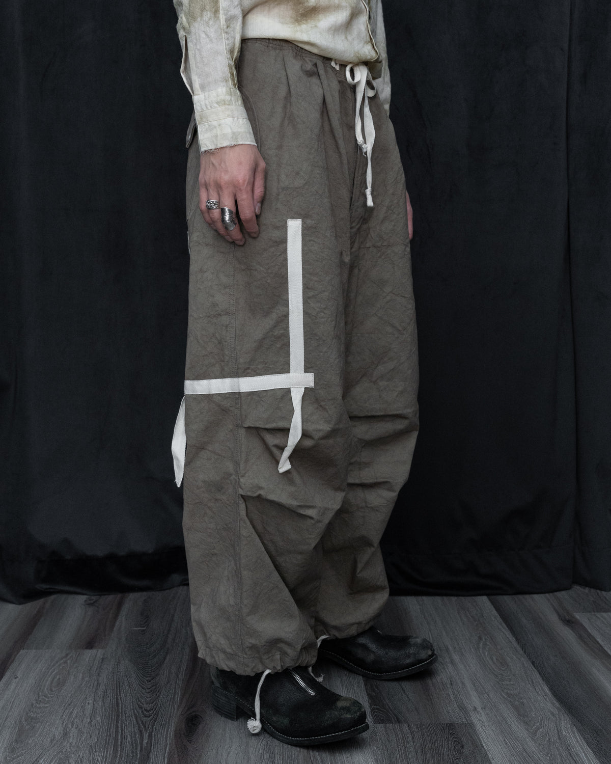 Dust Cotton Twill Military Drawstring Pant