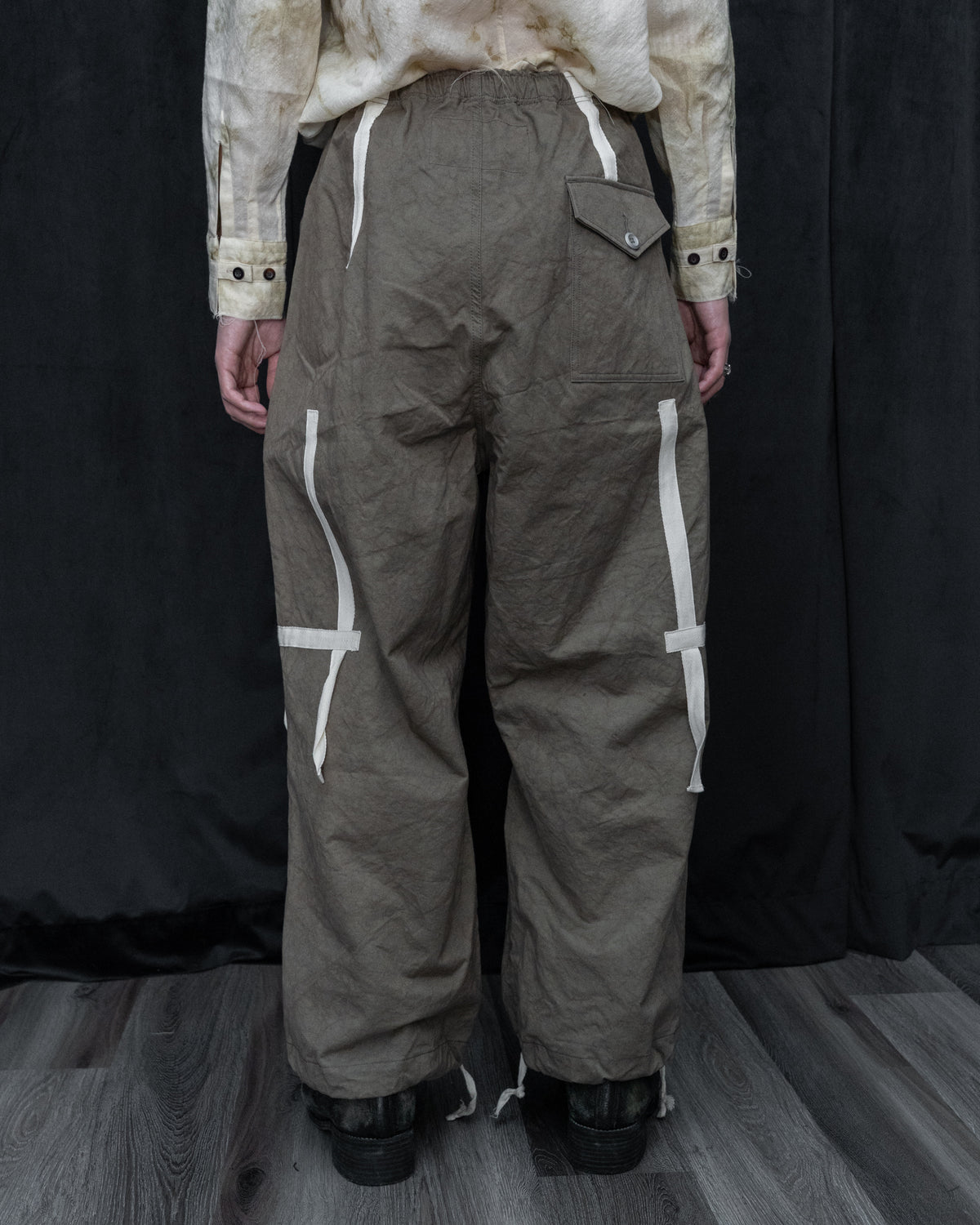 Dust Cotton Twill Military Drawstring Pant