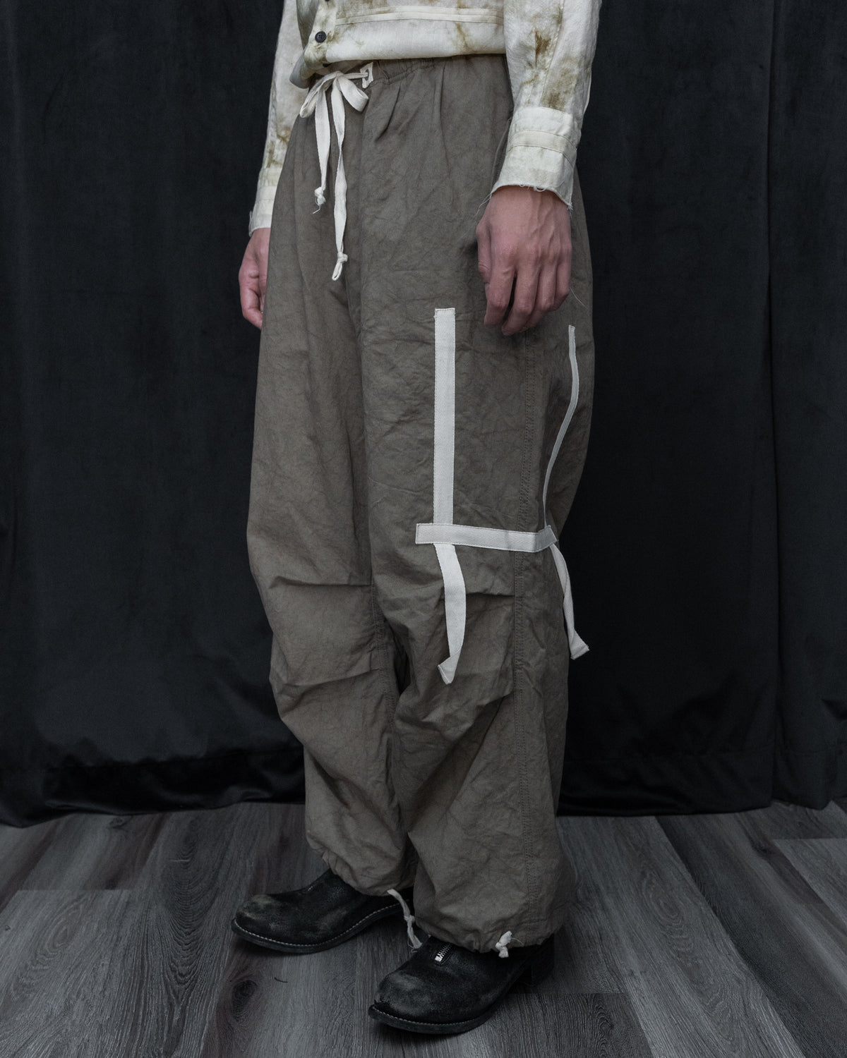 Dust Cotton Twill Military Drawstring Pant
