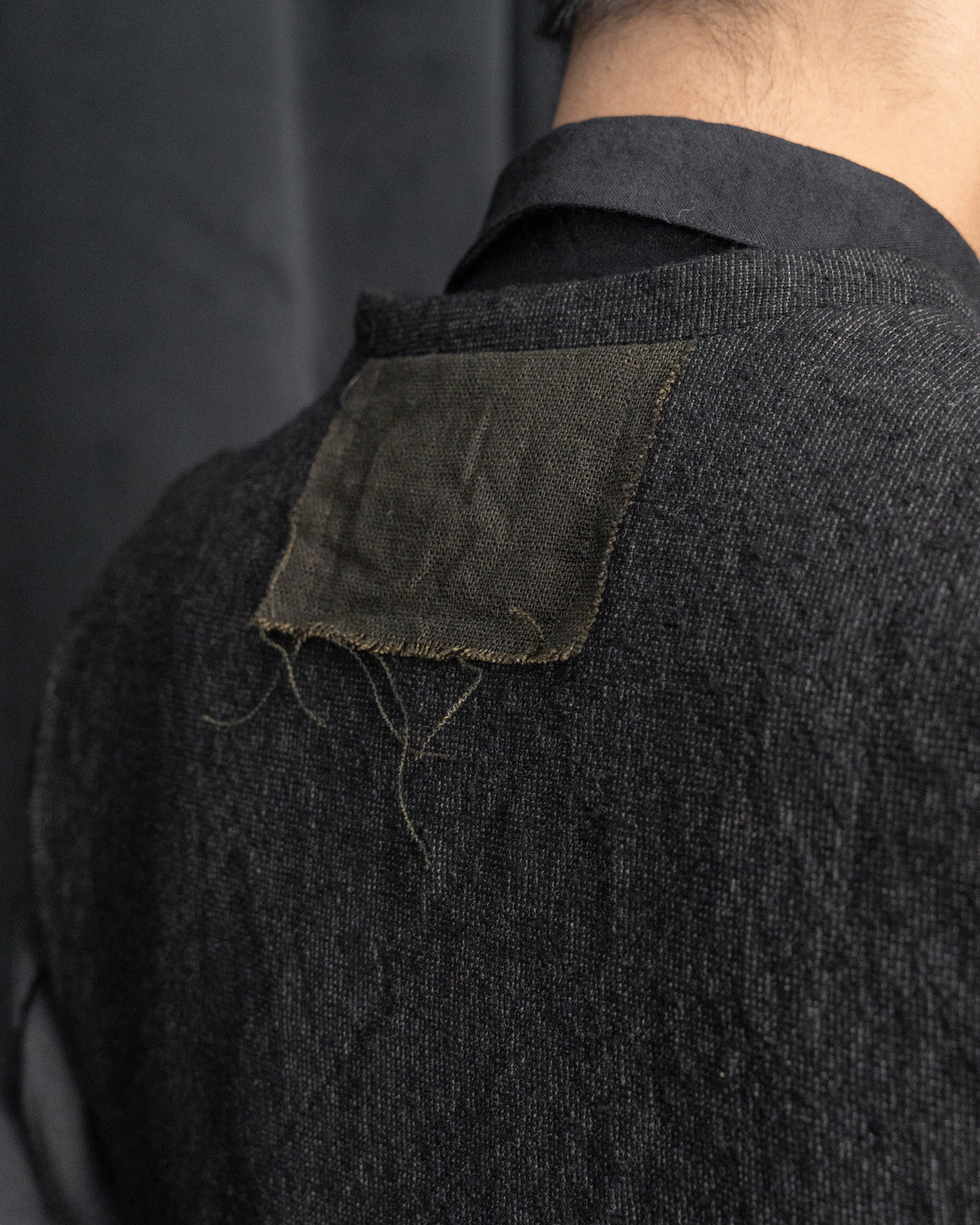 Dark Cacao Nib Silk Wool Waist Coat