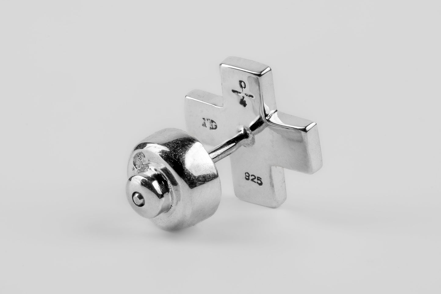Plus Earring Mega Pavé 12mm 1135-11-PA+DIA