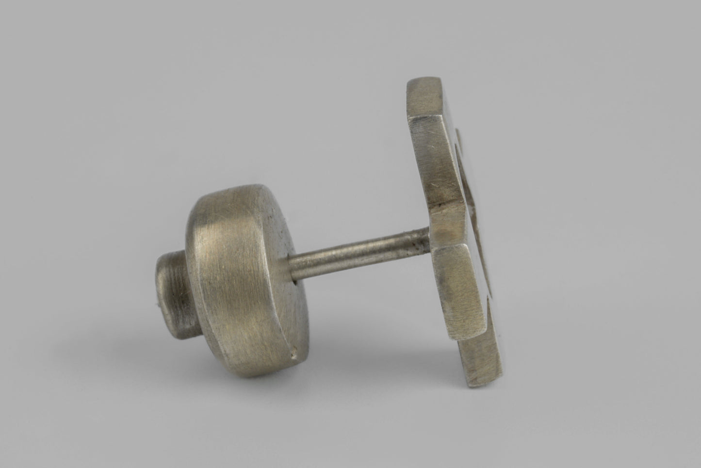 Plus Earring 0.2 CT Diamond Slab 12mm 1035-2-DA+DIA