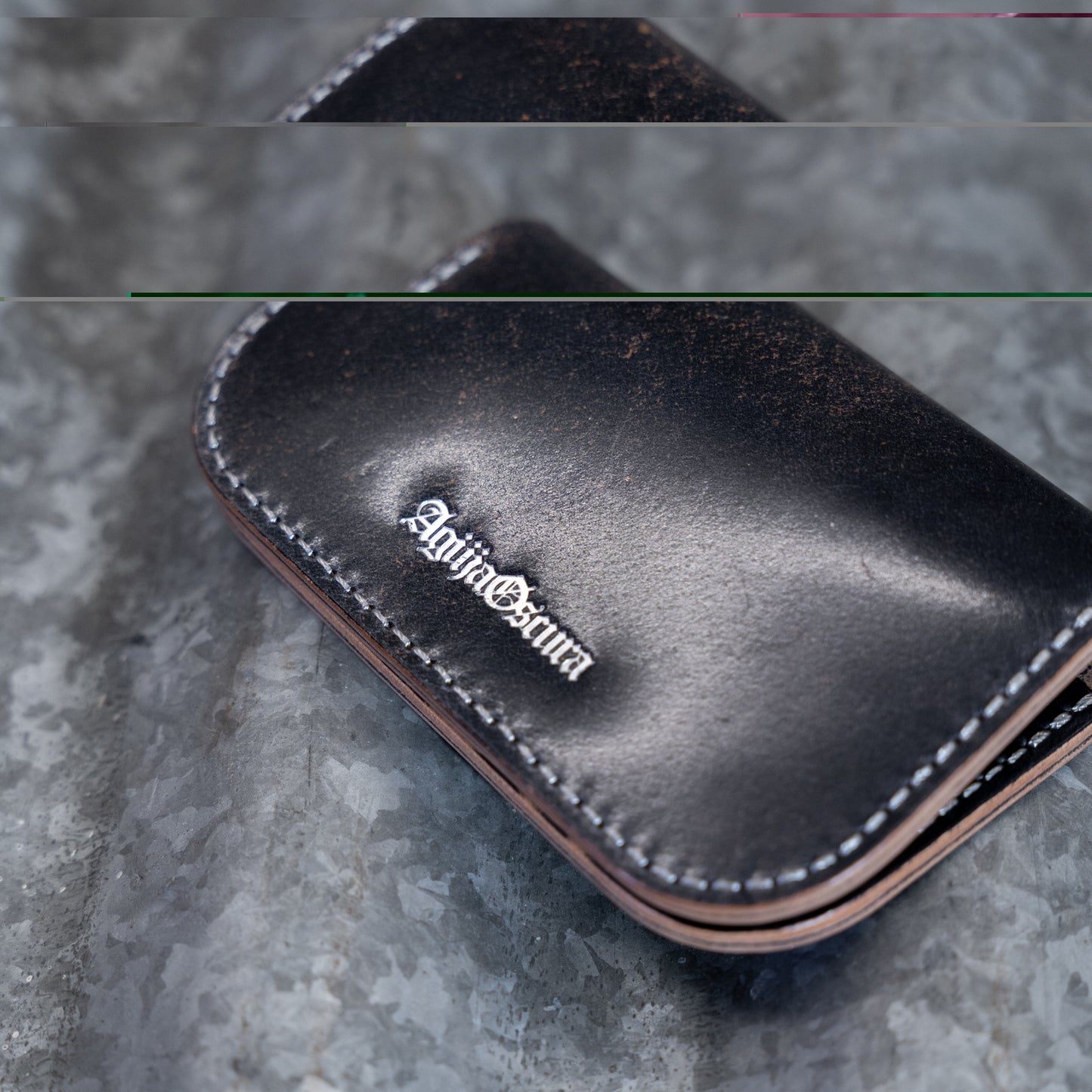 Shell Cordovan Balam Snap Card Holder