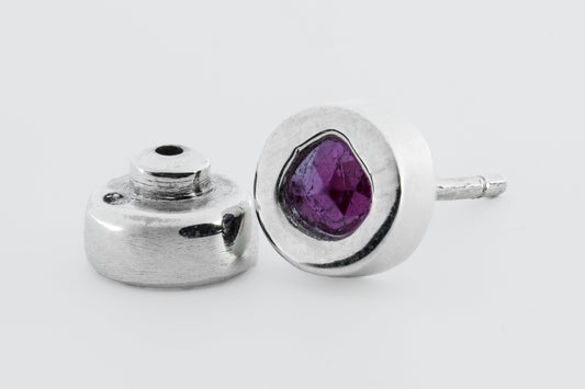 Stud Earring 0.2 CT Ruby Slice DA+1935-2-PA+RUB