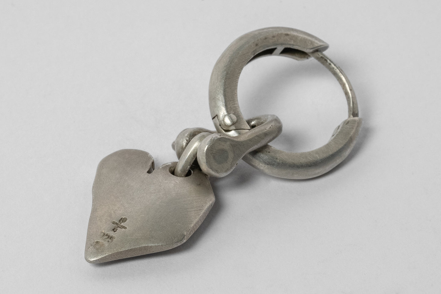 Jazz's Solid Heart Earring (Extra Small, 0.2 CT, Ruby Slice, DA+RUB) Z2335-2-DA+RUB